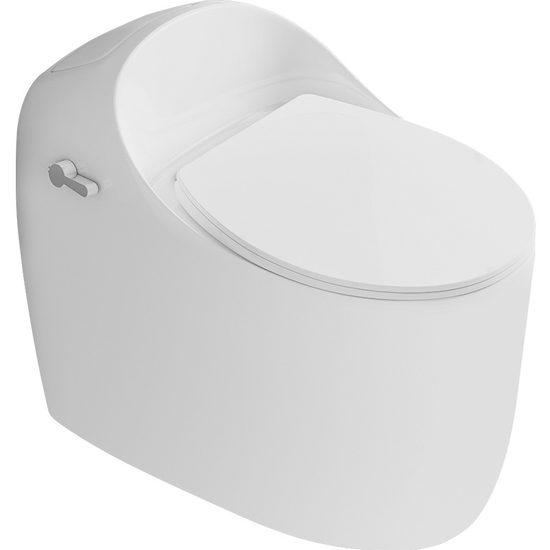 Nuevo hogar interior personalizado anti-bloqueo de una sola pieza fila de piso ultra-alto sifón moderno simple inodoro redondo al por mayor