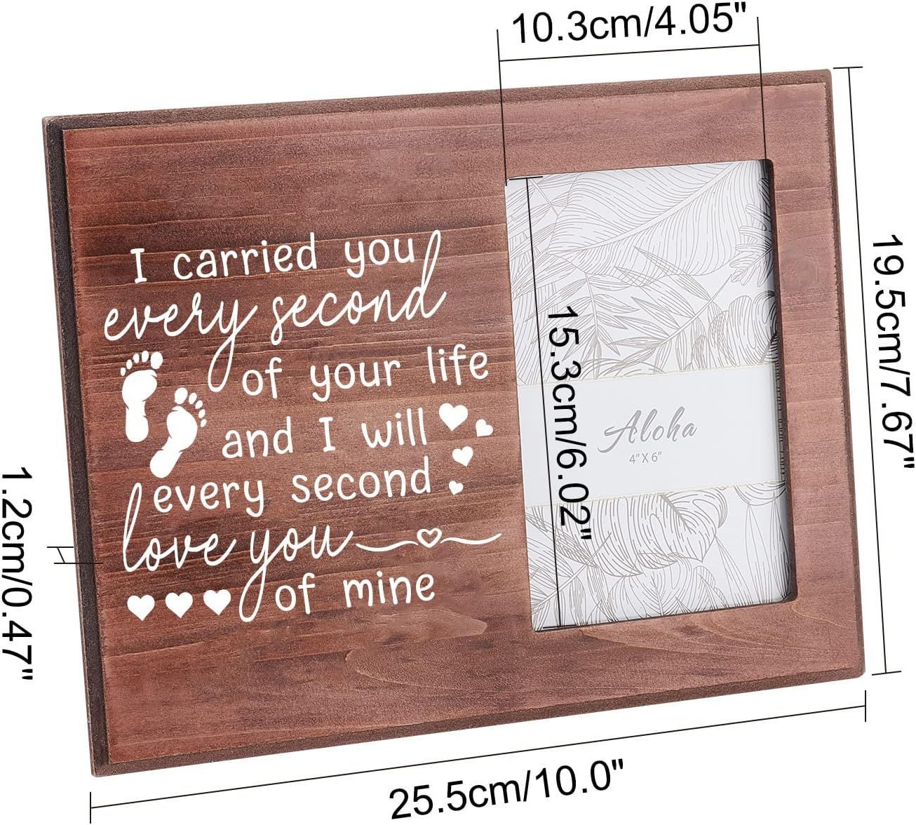 Amazon de madera más vendido marco de fotos de madera decoración colgante marco de fotos de recuerdo