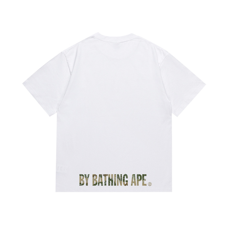 国境を越えた売れ筋BAPE X Miami International MIAMIジョイント漫画男女同型半袖スポーツTシャツトレンディブランド|undefined