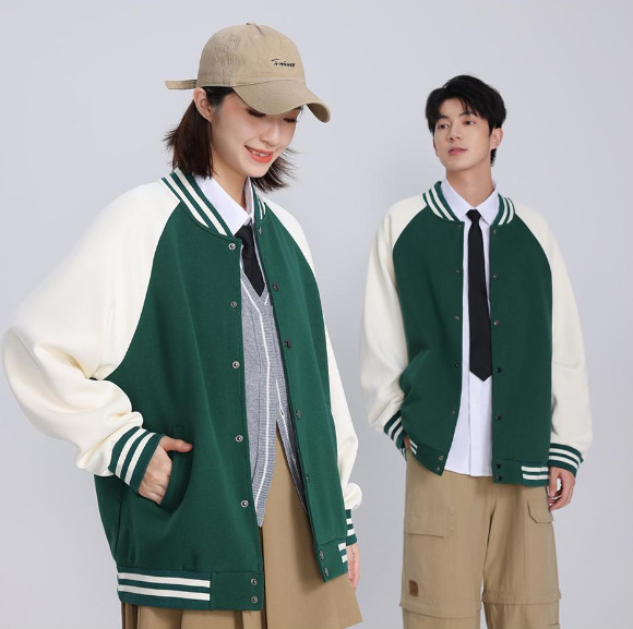 棒球服定制logo卫衣培训机构工装长袖外套学生班服企业工作服刺绣