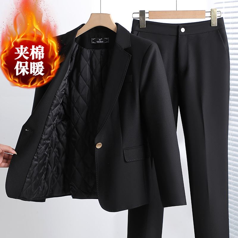 スーツのコートの女性春秋職業スーツの面接正装の気質のスーツのホテルのフロントの工装のマネージャーの作業服