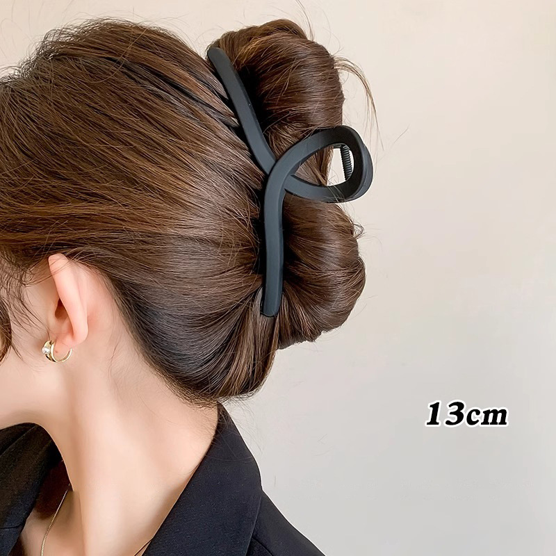 Gran abrazadera de tiburón esmaltado, toque de cabeza, abrazadera de cabello de alto nivel, 2025 nuevo temperamento, abrazadera de agarre para mujeres