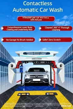 Factory Direct Supply of Fully Automatic Car Wash Machines, Supports Customization of Logo/Design/Car Model, Cross-Border Hot-Selling High-Pressure Commercial Models