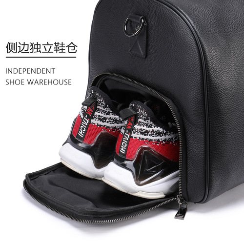 Travel bag genuine leather men's short-distance travel bag large capacity moving luggage bag business trip portable luggage bag for men