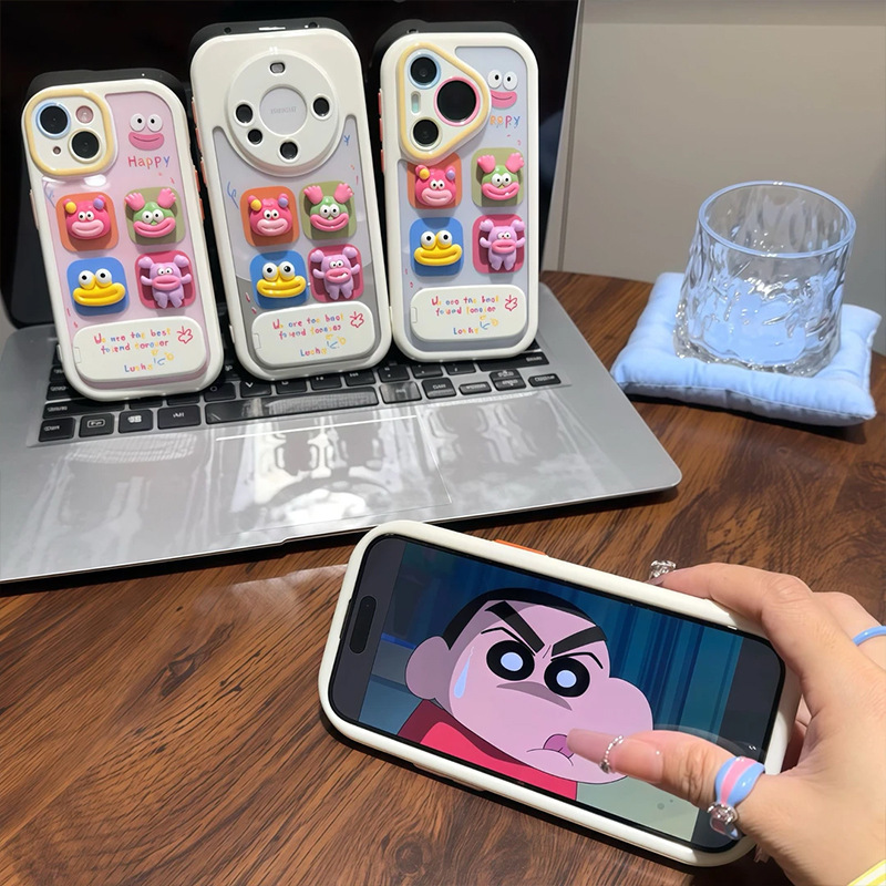 香肠嘴小怪兽支架适用苹果16手机壳iPhone15小米14vivoppo华为p70|undefined