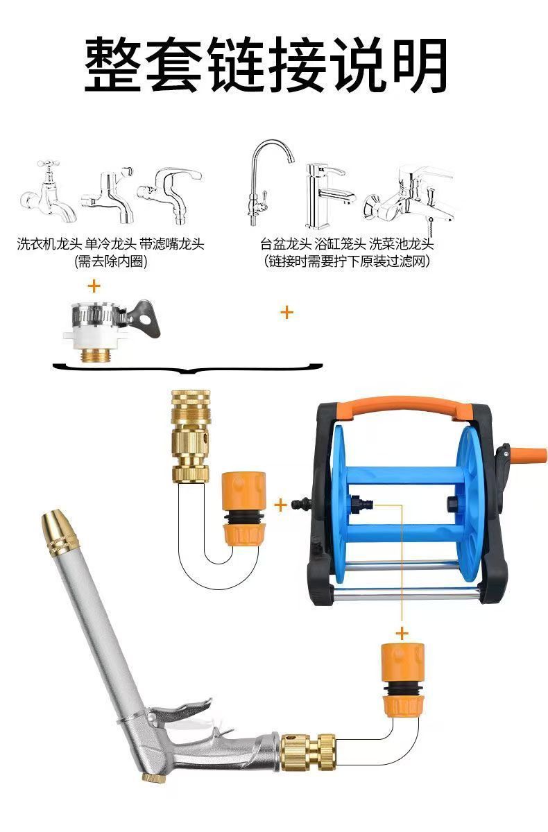 Car Wash Water Gun, High-Pressure Spray Gun, Garden Hose, Water Pipe Nozzle, Tap Water Washing, Car Washing, High-Pressure Water Hose