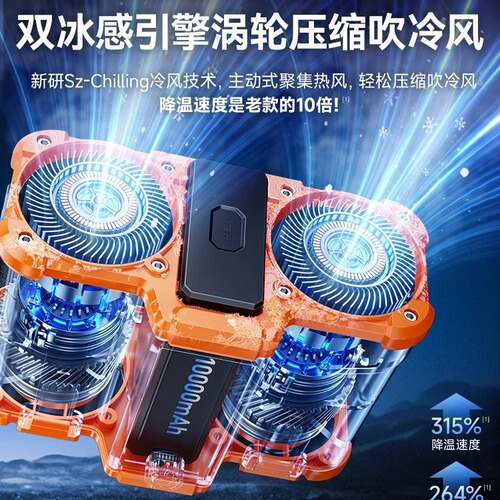 2024 waist-mounted fan with double air outlets, removable battery, portable clip-on electric fan for high-temperature work, outdoor welding site
