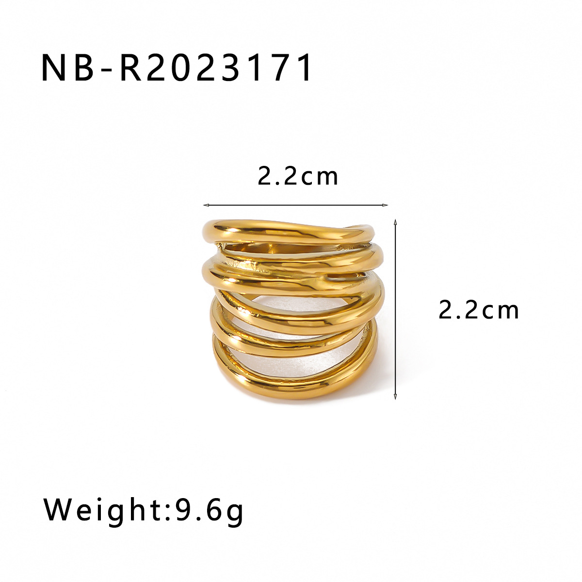 Geometric Wrap Ring For Women Designer Style Irregular Shape_voghion.com