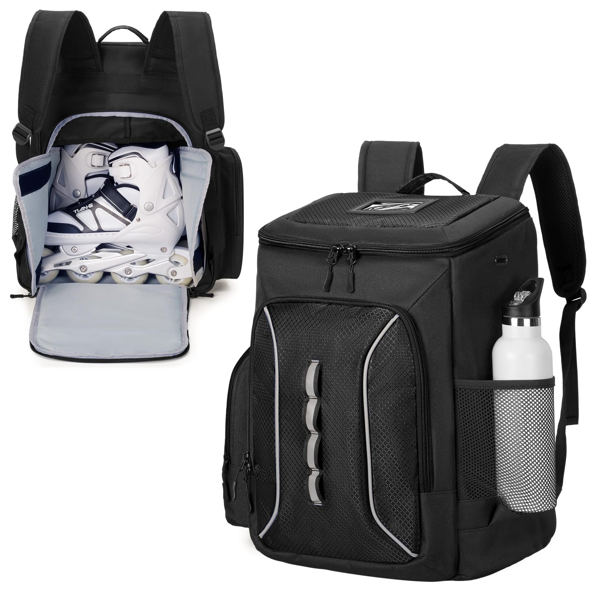 Large-Capacity Skating Bag, Inline Figure Skating Shoes, Helmet Equipment Storage, Multi-Functional Outdoor Sports Backpack