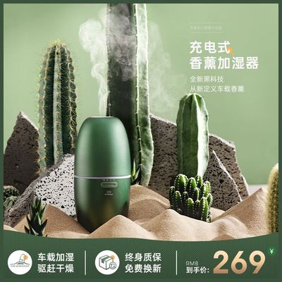 日本谷心不插电创意充电香薰机迷你便携卧室车载香薰加湿器 代发
