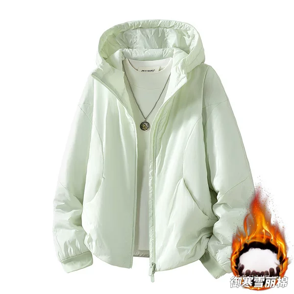 Men's and women's outdoor cotton jackets, autumn and winter warm, windproof, water-resistant, suitable for trekking and mountaineering in Xizang, with a hood