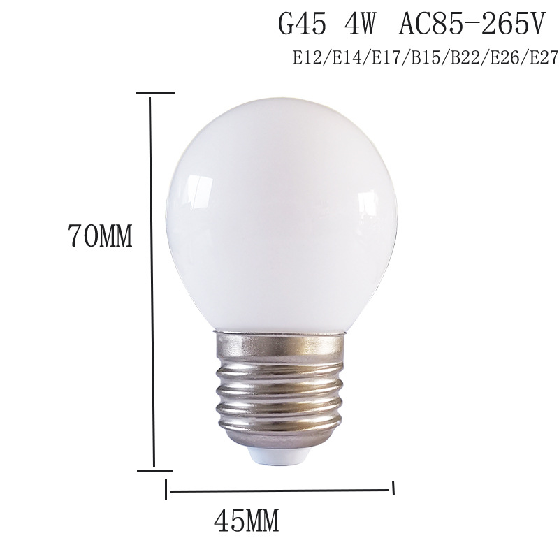 LED节能灯泡3W球泡AC85-265V欧式吊灯水晶灯E27替换30W白炽灯G45