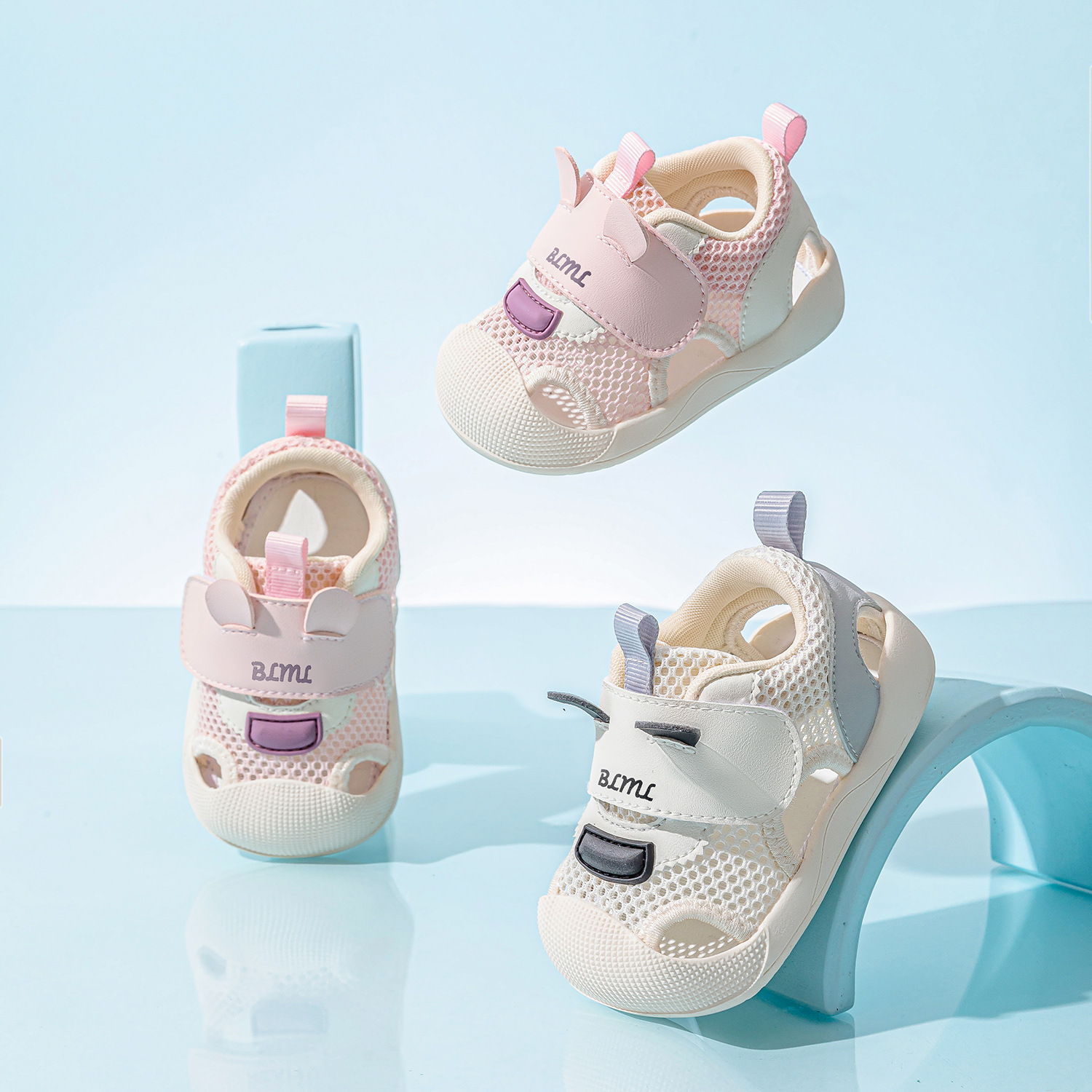 Baby Girl Toddler Shoes 2025 Spring New Mesh Single Shoes Soft Sole Men's Shoes Breathable Baby Girl's Shoes