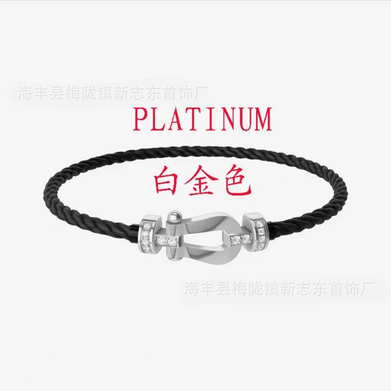 中号马蹄扣费雷德红绳手链情侣款男女本命年转运精工钢丝DIY手绳|undefined
