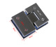 Black titanium brushed 180 degrees (4 centimeters)