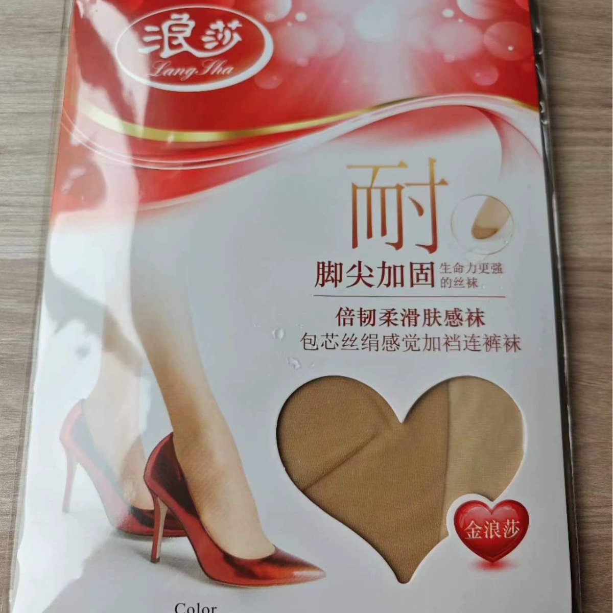 Jinlang Sha anti -hook stockings in spring and summer toes reinforce ductive smooth skin, skin, scent, core silk plus crotch ductive stockings