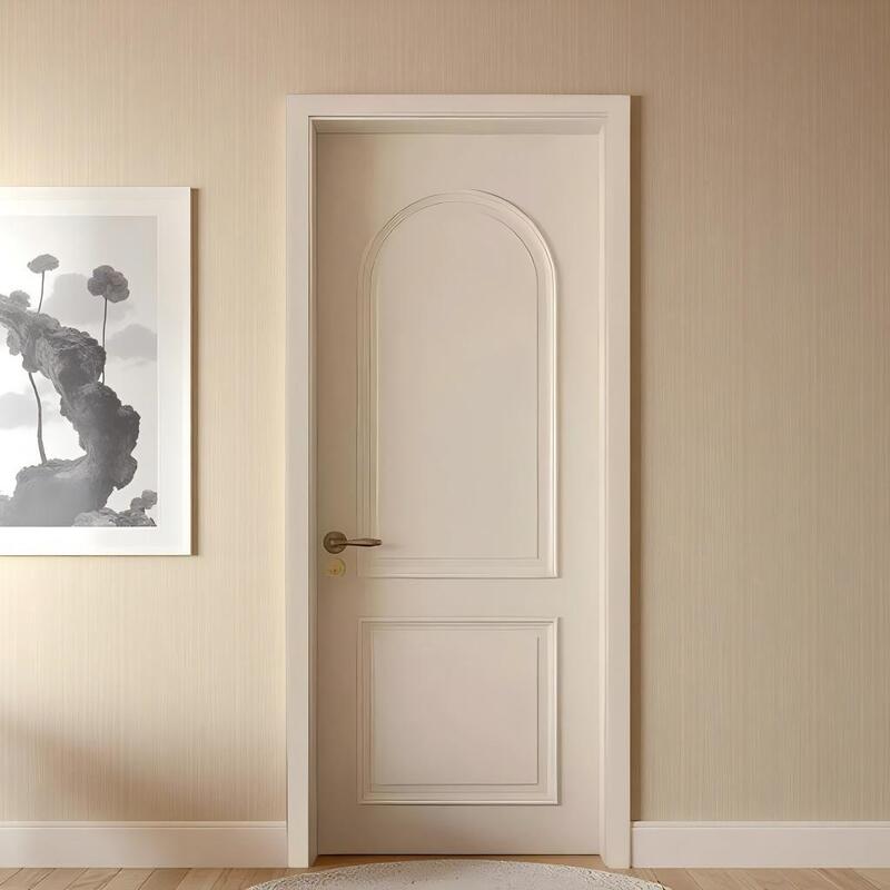 Free Color Matching, French-Style Doors, Solid Wood Composite Lacquered Doors, Complete Installation Package, Door Set, Room Door, Wooden Door, Bedroom Door Free Color Matching, French-Style Doors, Solid Wood Composite Lacquered Doors, Complete Installation Package, Door Set, Room Door, Wooden Door, Bedroom Door