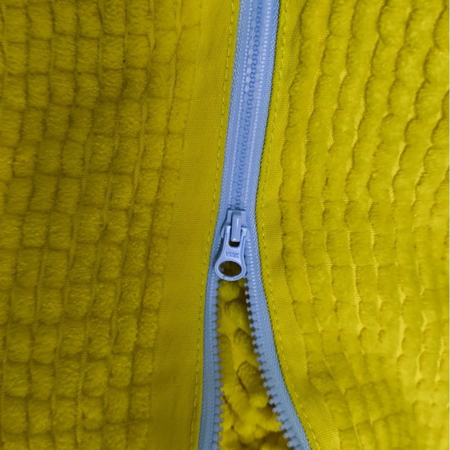 노란색 + 파란색 ykk 지퍼