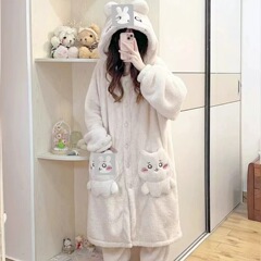 2025年秋冬新作 Jiyikawa コーラルベルベット厚みのあるパジャマ カップルホーム服は屋外でも着用可能 混合バッチ