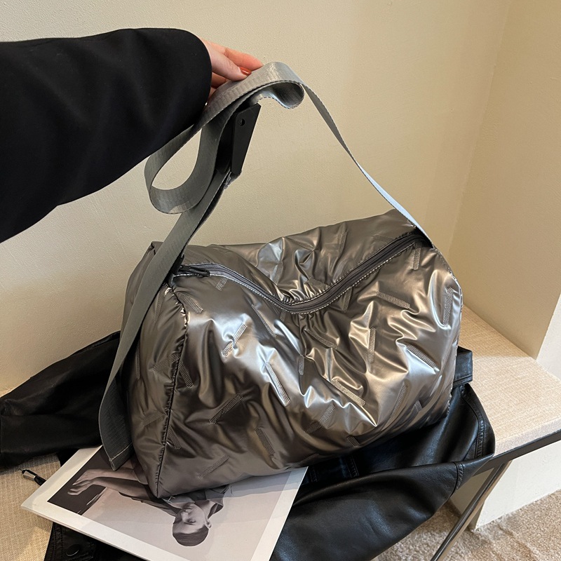 capacious demi-season shoulder bag