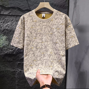 [Main Recommendation] 5588 Home 2025 Summer Short Sleeve Cotton T-Shirt for Men Trendy Fashion Breathable Crew Neck Tee Shirt