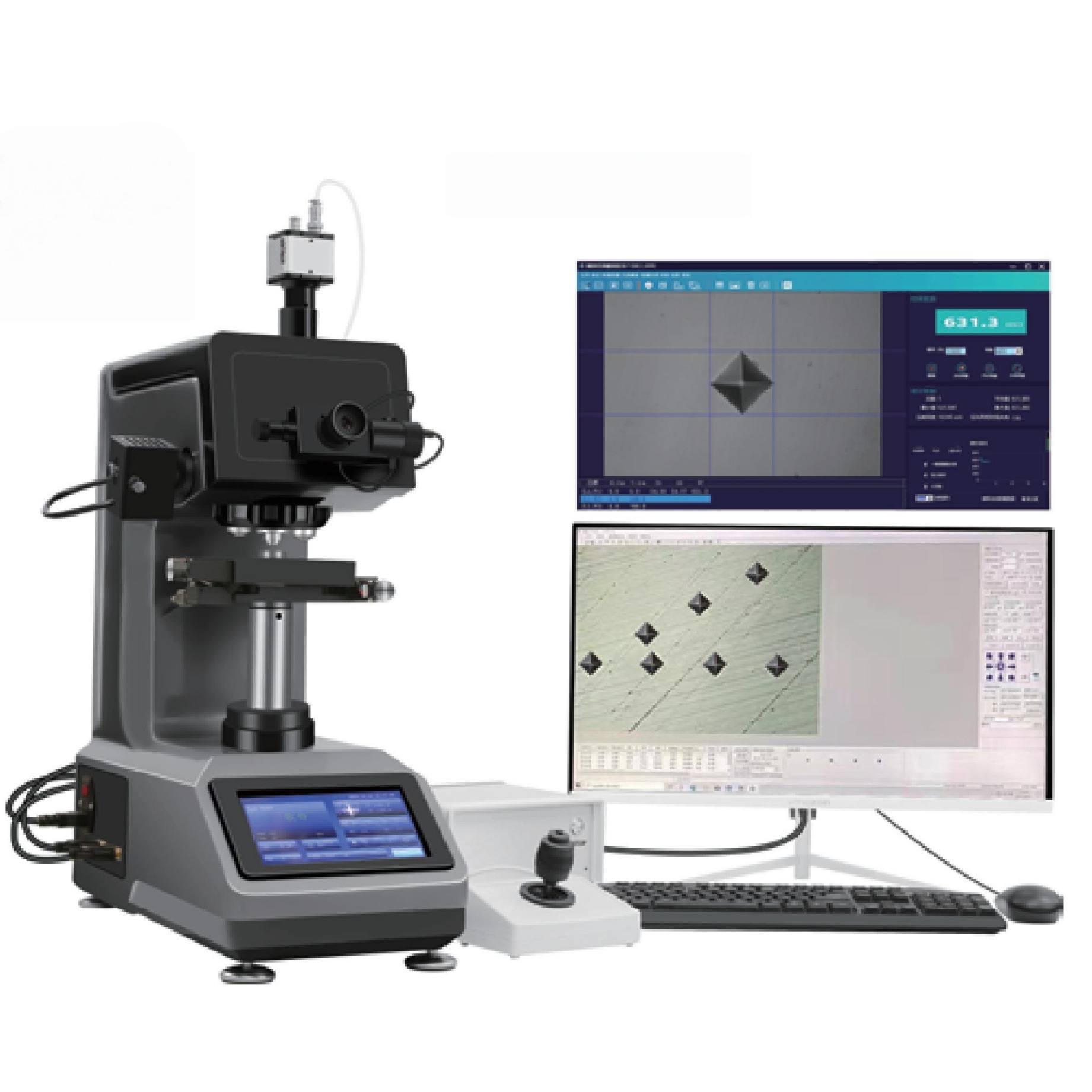 XYZ全自动显微硬度成像测量机1000A转塔数显电动平台硬度测试报告