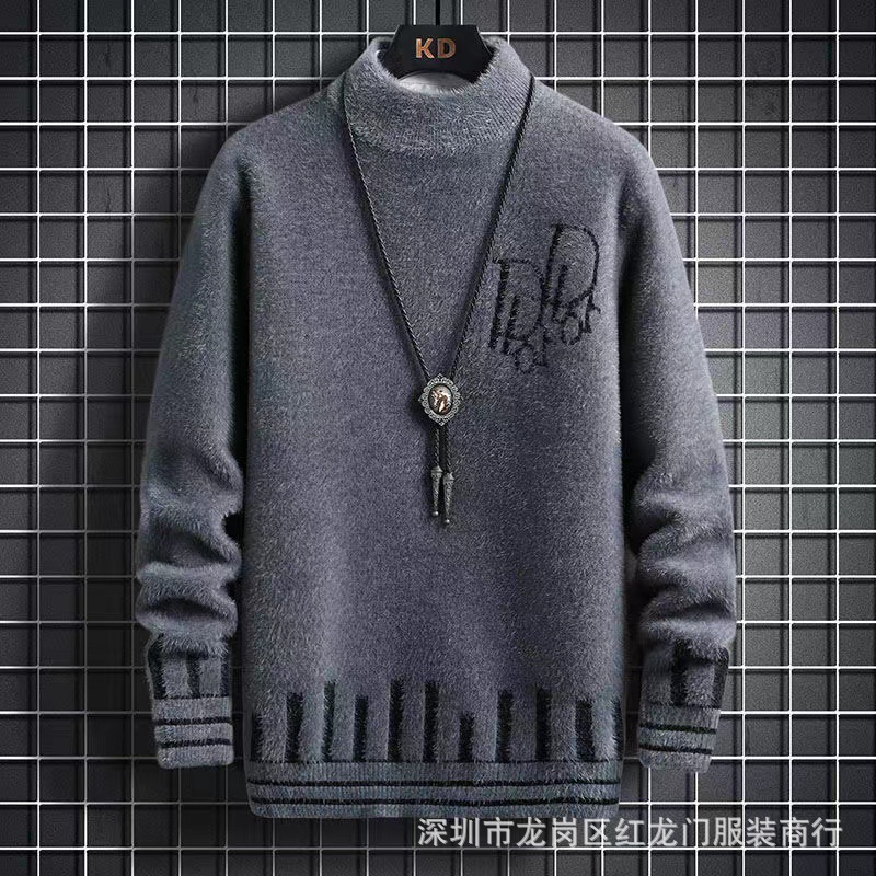 2022 Autumn and winter new stylish thick pullover sweaters for men and warm wool sweaters, wholesale from foreign trade sources at street stalls pic 35