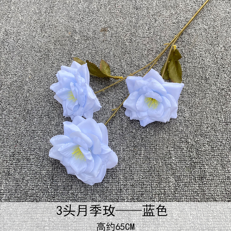 3 flores de luna de luna imitación de flores de luna de luna decoración de bodas de hotel