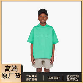 Essentials儿童短袖2025男女童夏季潮牌童装t恤套装休闲搭