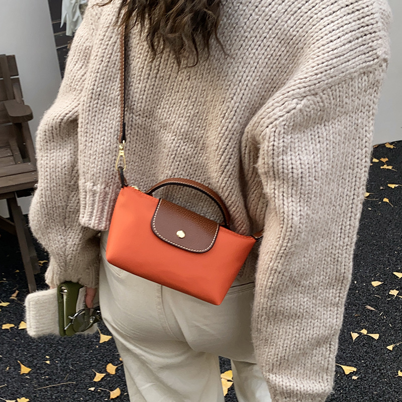 Cross-Border Retro Fashion Versatile Cross-Border Hot-Selling Commuter Women's Bag, Single Shoulder, Crossbody, Hand-Carry, High-End Nylon Dumpling Bag