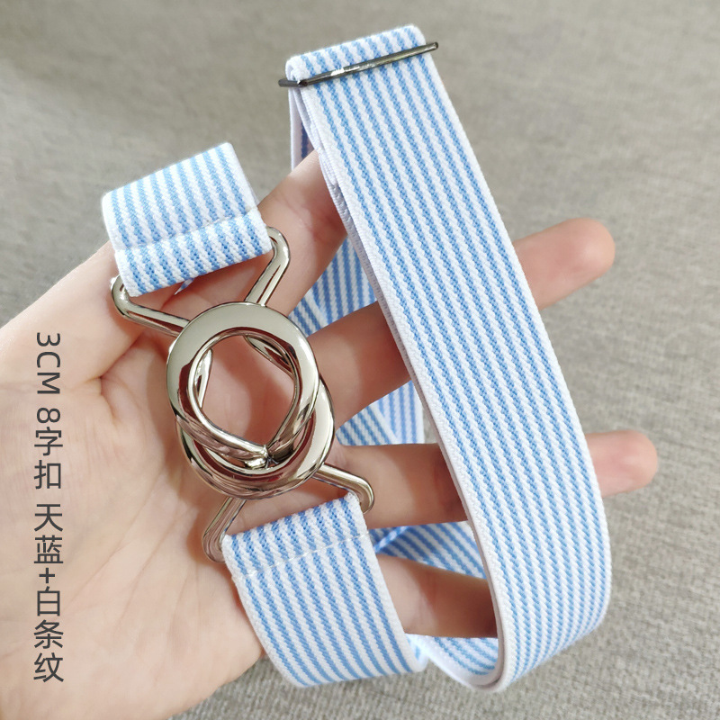Sky blue and white stripes