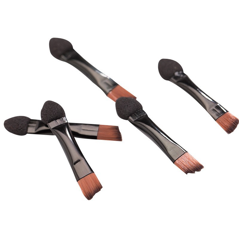 Esponja oblicua cepillo de sombra de ojos cepillo de esponja negro cepillo de sombra de ojos caja de polvo accesorios herramientas de belleza