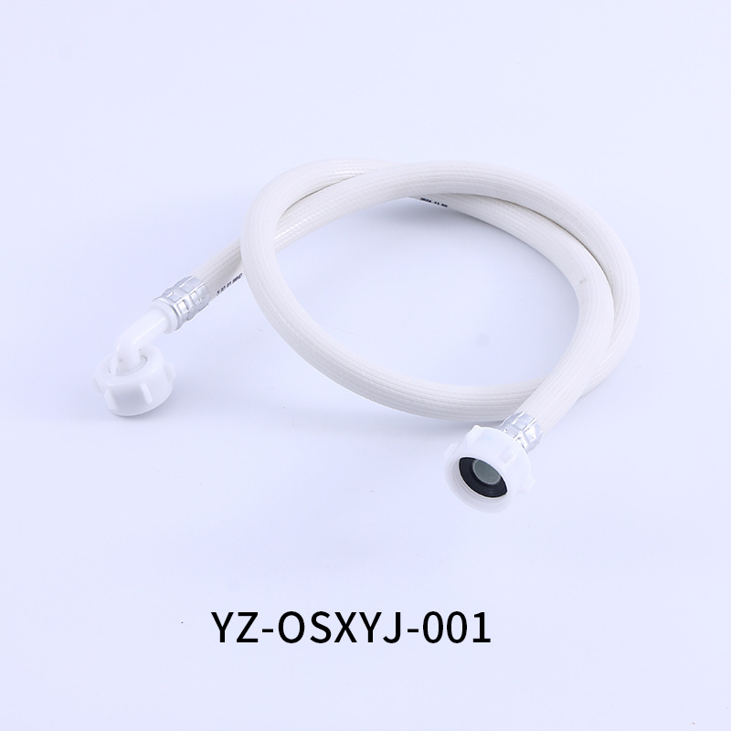 Tubo de entrada de agua para lavadora, tubo de drenaje, manguera flexible de PVC 304 de acero inoxidable, tubo corrugado, grifo antisalpicaduras, universal.
