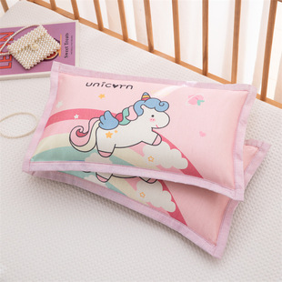 Ice Silk Summer Pillow Cartoon Buckwheat Pillow Children Student Pillow Baby Anti-Sweating Kindergarten Nap Pillow Cervical Spine Protection