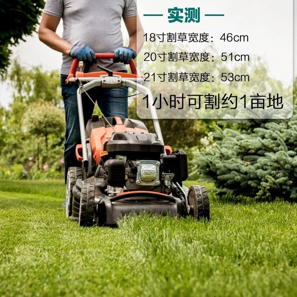 自走割草机本田隆鑫四冲程大功率汽油机手推式草坪修剪除草打草机