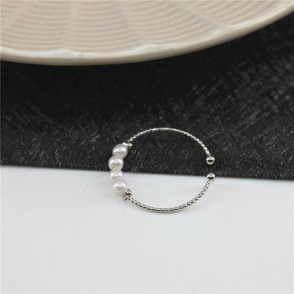 Japanese one size fashionable brand ring pearl