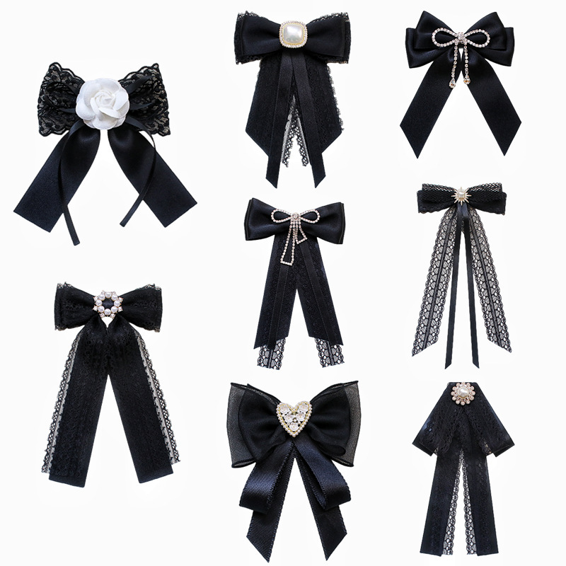 Source South Korea Bow Brooch Black Lace Shirt Collar Collar Accessories Vintage Academy Style Collar Flower Source South Korea Bow Brooch Black Lace Shirt Collar Collar Accessories Vintage Academy Style Collar Flower