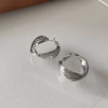 1# серебряное многослойное кольцо