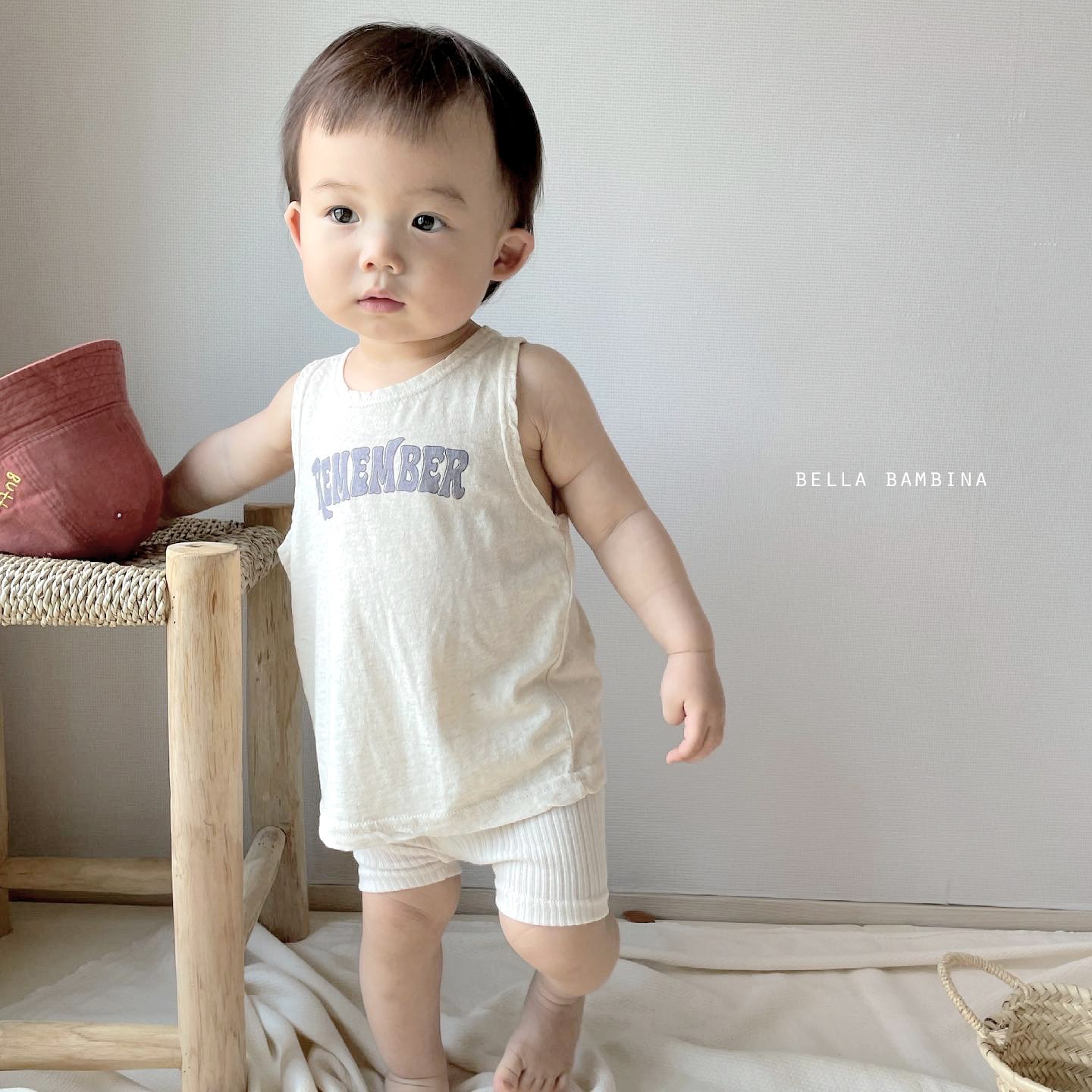 Chaleco de la letra del verano de los niños del estilo coreano ropa para niños ins Bebé Ropa de verano bebé camiseta sin mangas Camiseta de algodón bebé
