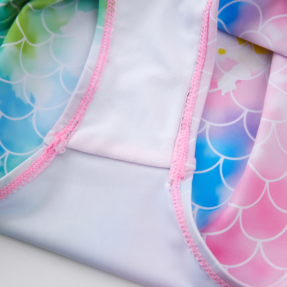 Girl'S Letter Fish Scales One-pieces Kids Swimwear display picture 11