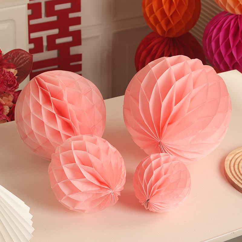 라이트 핑크 벌집 볼 조합