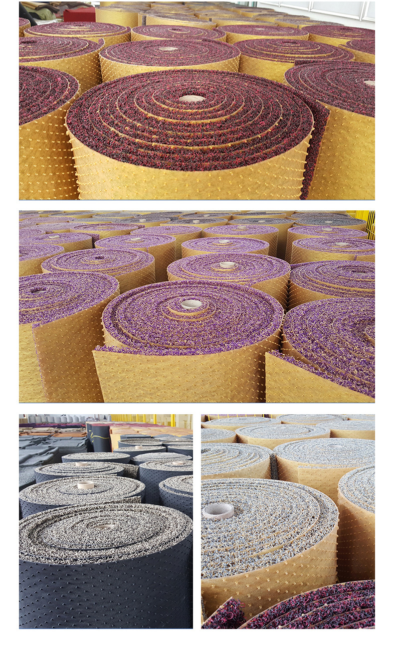 Nail Bottom Wire Loop Foot Pads, Roll Material Car Foot Pads, Cuttable and Thickened Floor Mats, Cross-Border Universal Entry Foot Mats Manufacturer