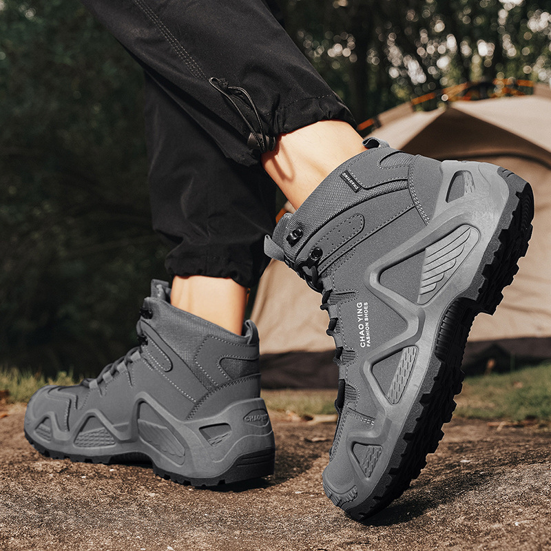 2024 otoño nuevo hombre herramienta al aire libre botas de montaña de fondo grueso botas de alto alcance Martin botas de moda al aire libre botas de hombre
