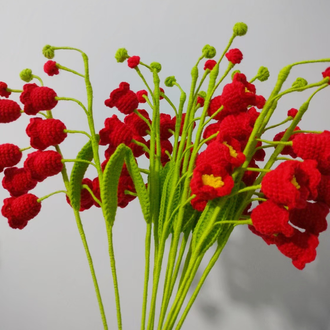 Productos acabados de lana tejida a mano flor de punto de hippopotamus imitación flor inmortal flor creativa ganchillo decoración ornamentos florales