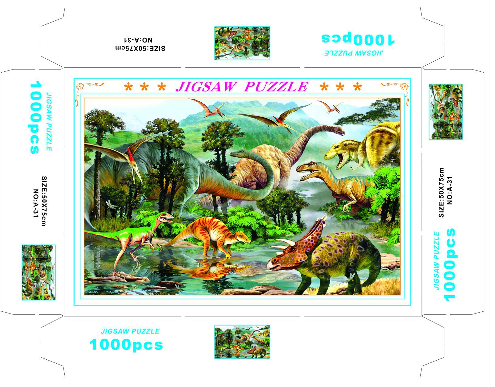 Rompecabezas para adultos 1000 piezas de papel dibujos animados paisaje alta dificultad cerebro quema juego juguetes educativos puesto en el mercado nocturno pequeños productos