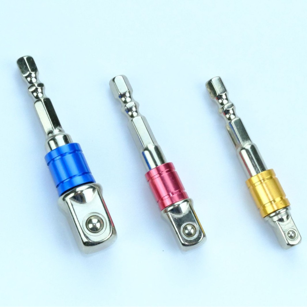 黑色六角柄转四方头转套筒接杆工具连接转换接杆工具五金工具配件