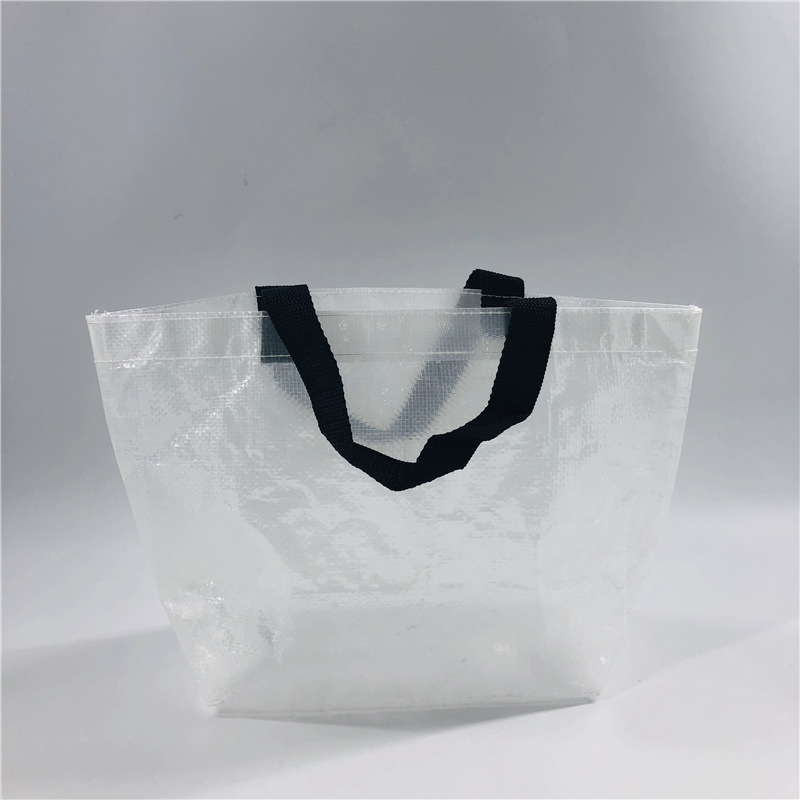 爆款半透明编织购物手提袋 船型小袋子可印刷logo