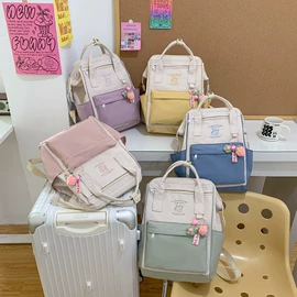 中大学生书包;通用双肩背包;女士双肩包