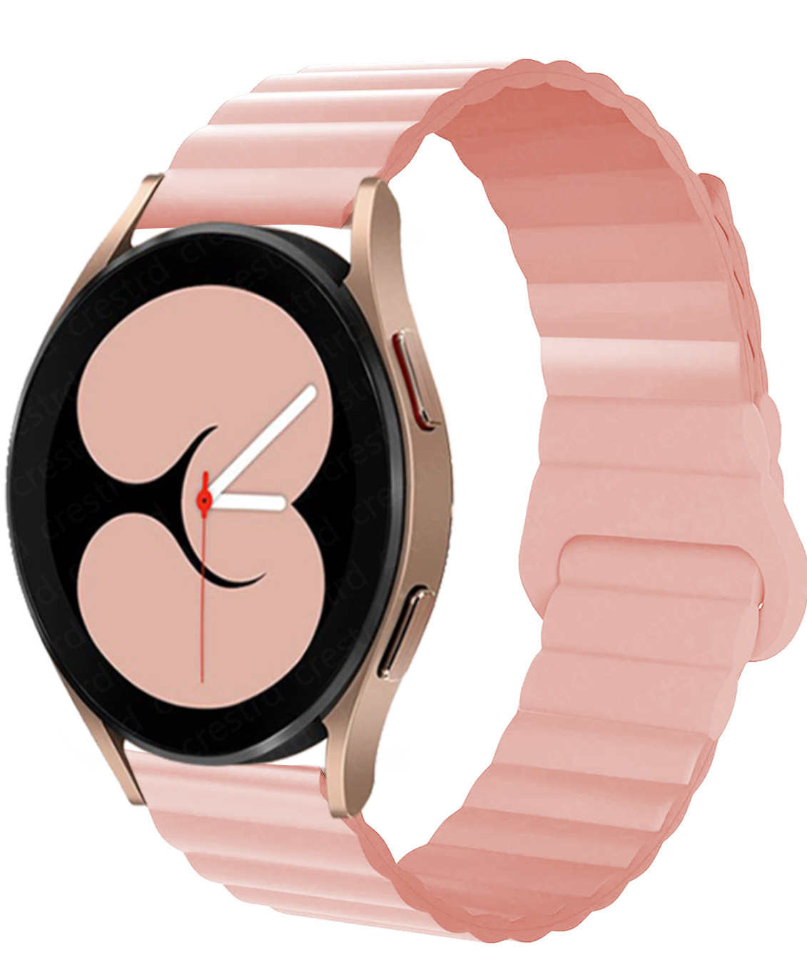 Nueva correa de cadena de silicona magnética para Samsung watt4, Huawei GT2 20mm 22mm