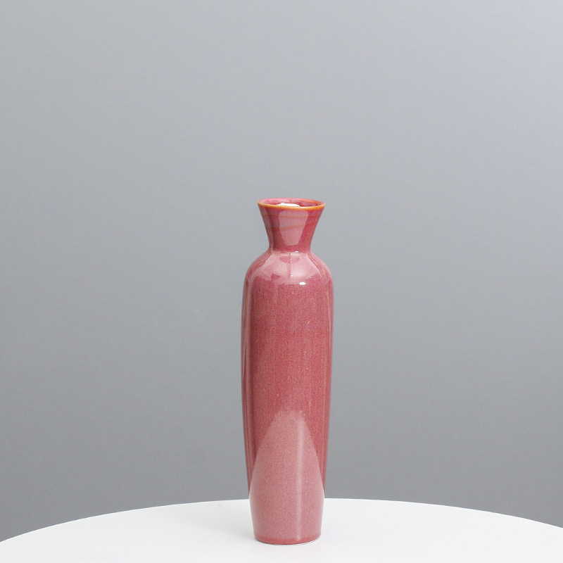 Florero de cerámica decoración del arte decoración casera creativa habitación modelo simple moderna sala de estar escritorio Flor al por mayor